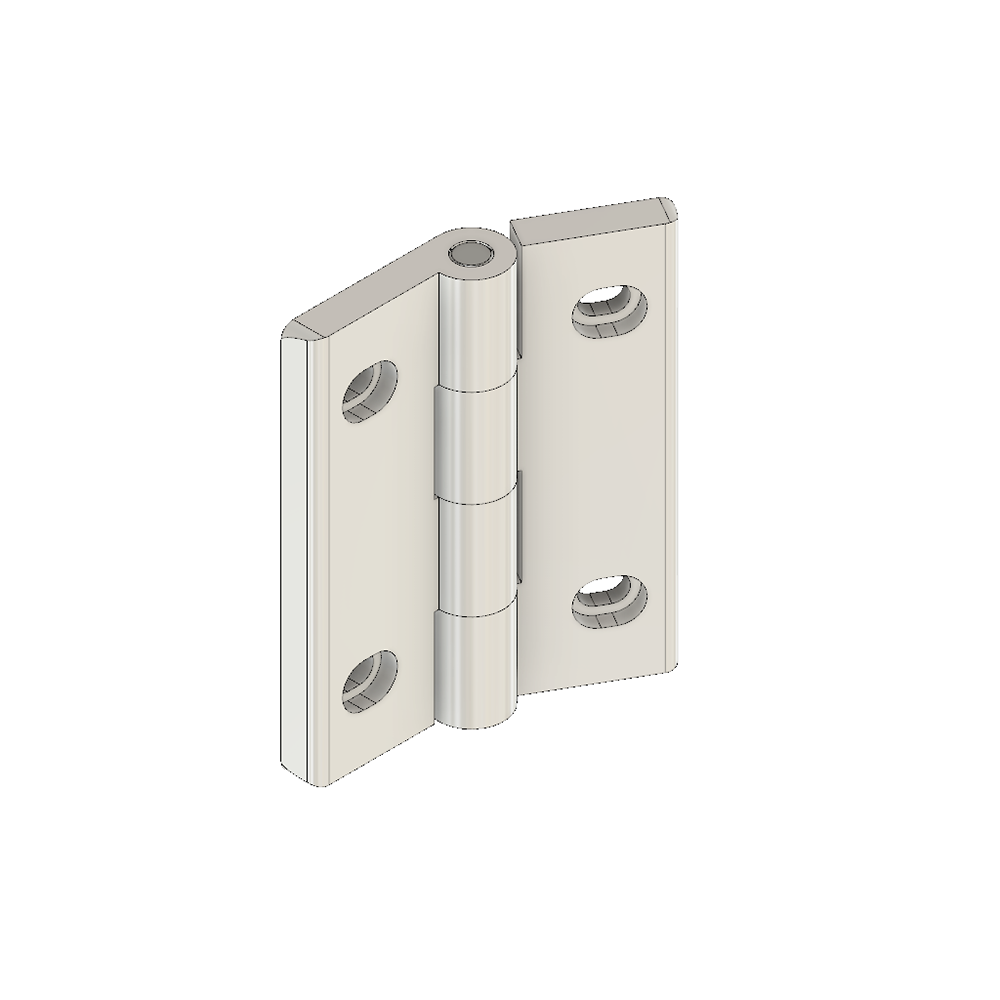 51-030-1 MODULAR SOLUTIONS ALUMINUM HINGE<br>45 BUTT W/HARDWARE